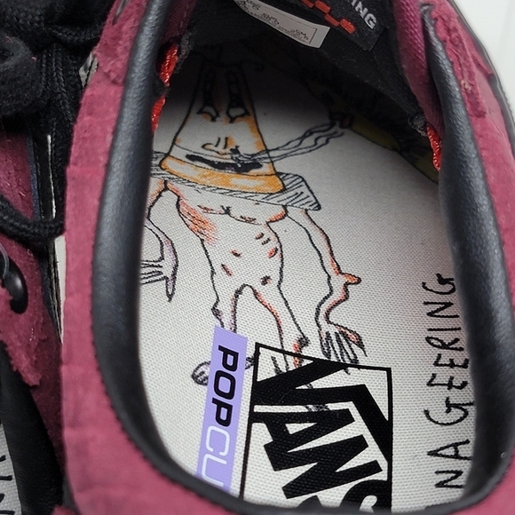 VANS Old Skool PopCush Burgundy Skateboarding Sneakers Men's Size 4.5 New - Picture 11 of 13